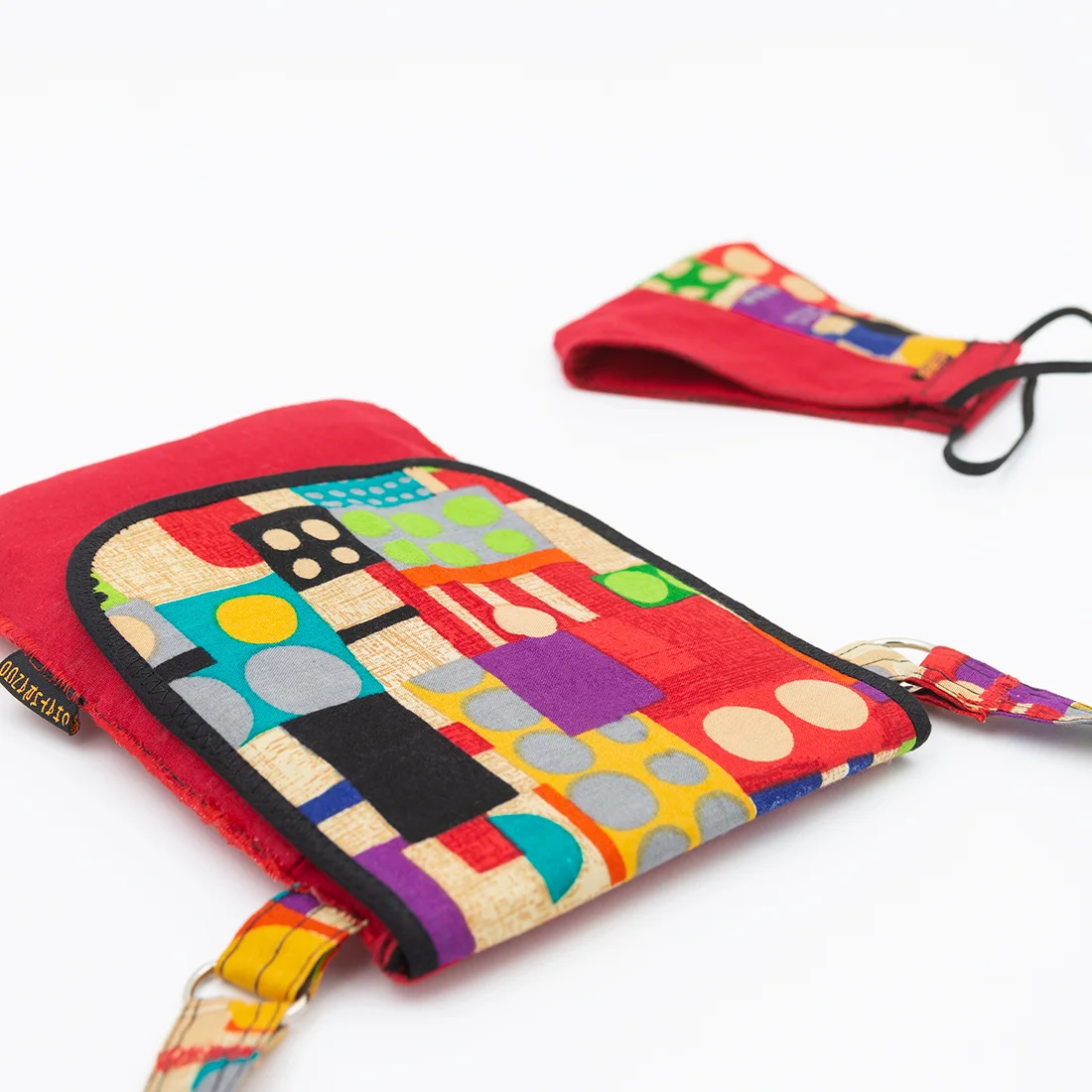 Beautiful Flap Over Red Sling Bag and Mask Combo 3 Beautiful Flap Over Red Sling Bag and Mask Combo - Image 3