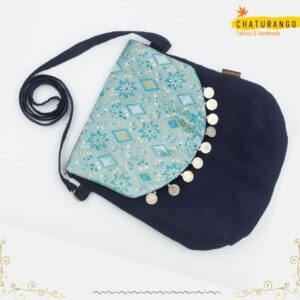 Chaturango - Buy Blue Sling bag for Women Online at best price