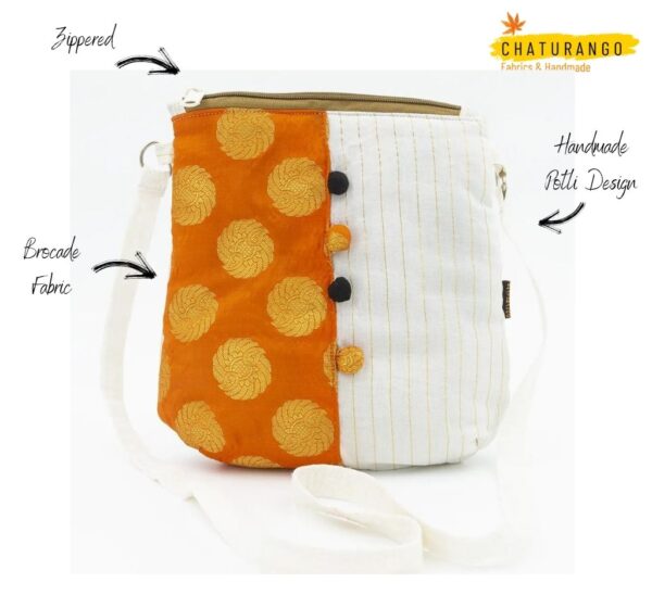 Happy Princess Orange Yellow 2 https://chaturango.com/gaiety-orange-sling-bag/
