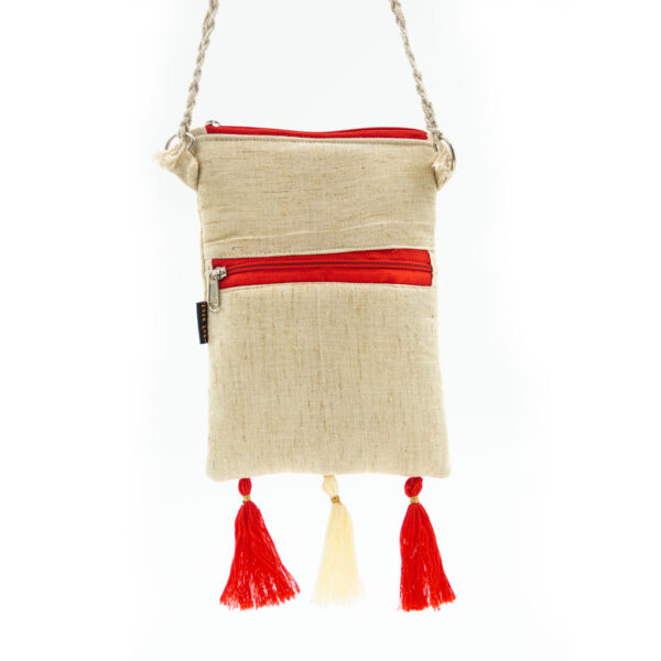 Off White Red Sling Bag 5 1 https://chaturango.com/khadi-sling-bag-for-women-zari-embeded/