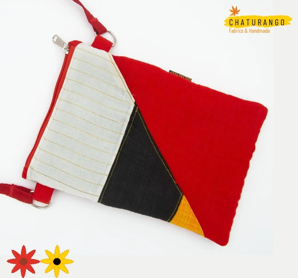 Vibrant Patchwork Sling Bag for Women - Multicolour 1 Chaturango - Buy Sling Bag for Women Online at best price